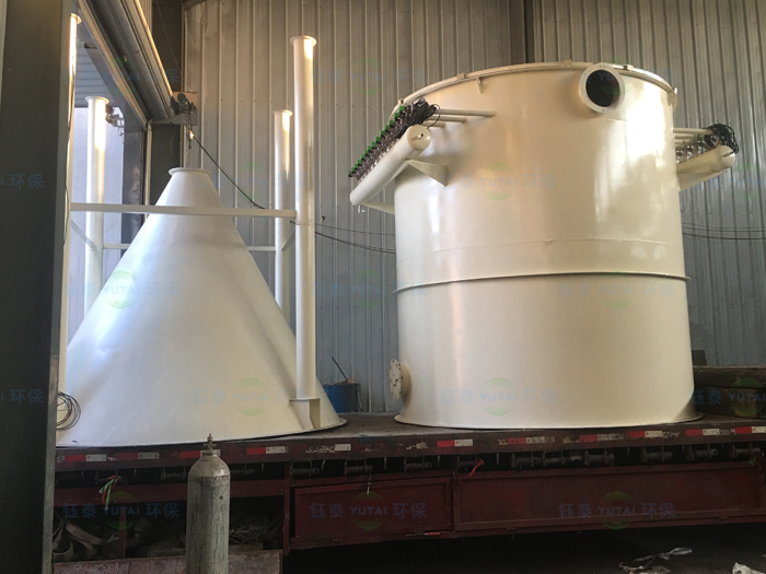 江蘇太倉氫氧化鈣生產線配套圓形脈沖布袋除塵器發(fā)貨 江蘇太倉氫氧化鈣生產線配套圓形脈沖布袋除塵器發(fā)貨